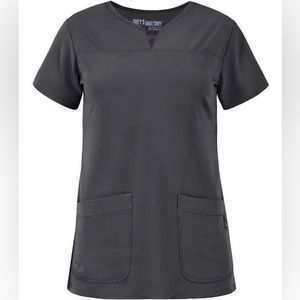Grey’s Anatomy Signature dark gray scrub set medium